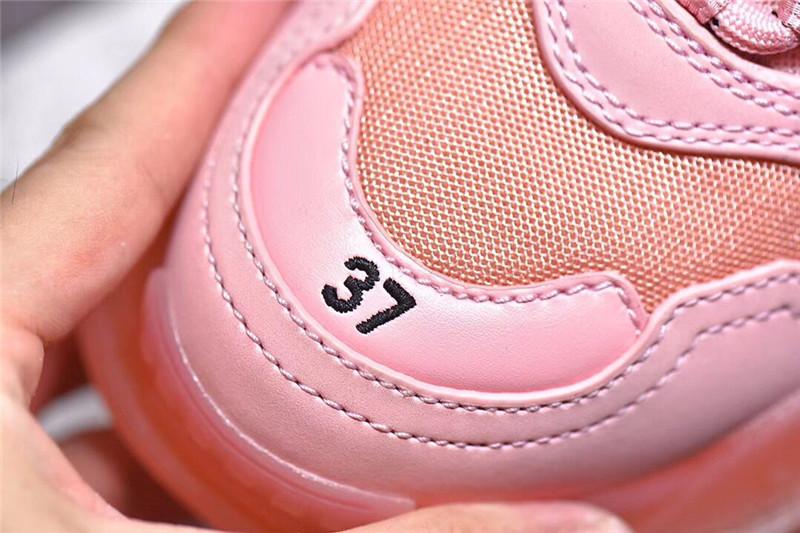 PK GOD PARIS TRIPLE S CLEAR SOLE TRAINER 19SS PINK READY TO SHIP